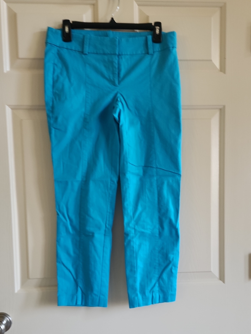 Ann Taylor Teal Cropped Ankle Pants